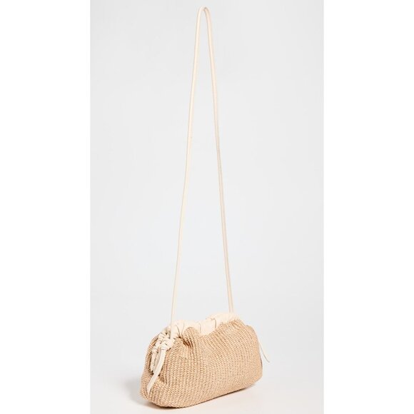 Mansur Gavriel Mini Cloud Clutch in Natural & Jasmine New Womens Crossbody Bag - Picture 2 of 14